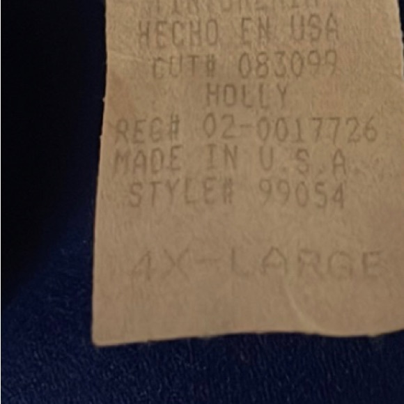 Vintage Rose USA sheer short sleeve jacket with gold embroidery 4X - Picture 7 of 7